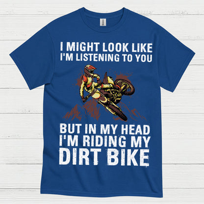 Funny Riding In My Head Dirt Bike T Shirt