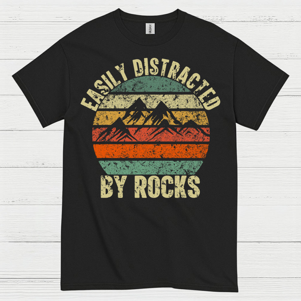 Easily Distracted By Rocks Geology T Shirt