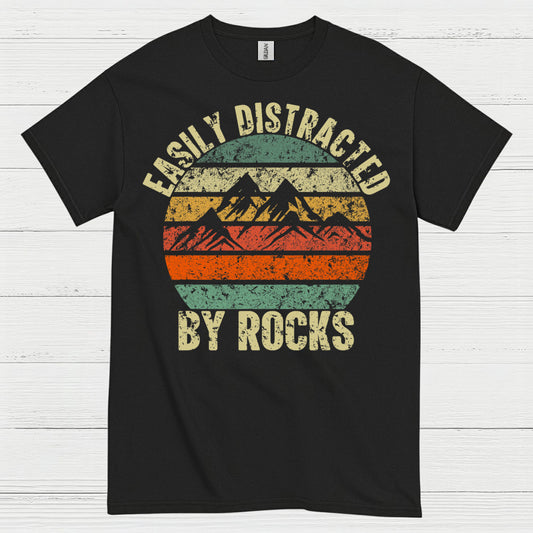 Easily Distracted By Rocks Geology T Shirt