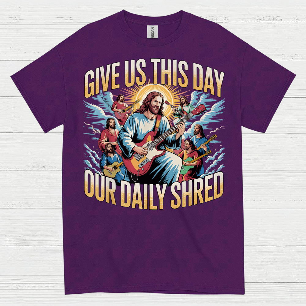 Give Us This Day Jesus Guitar T Shirt