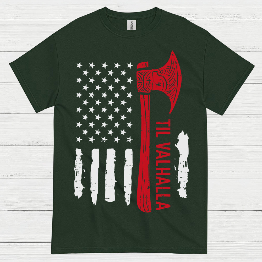 Til Valhalla American Viking T Shirt