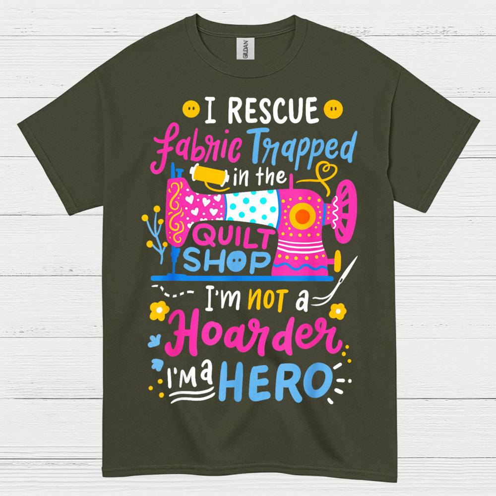 Fabric Rescue Quilting Humor T Shirt