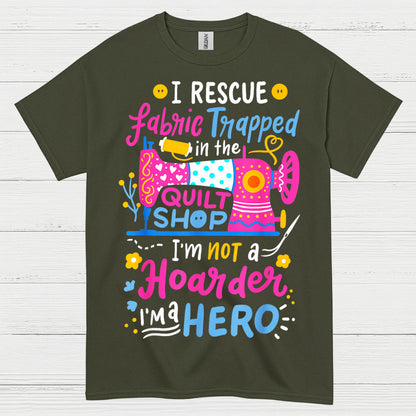 Fabric Rescue Quilting Humor T Shirt