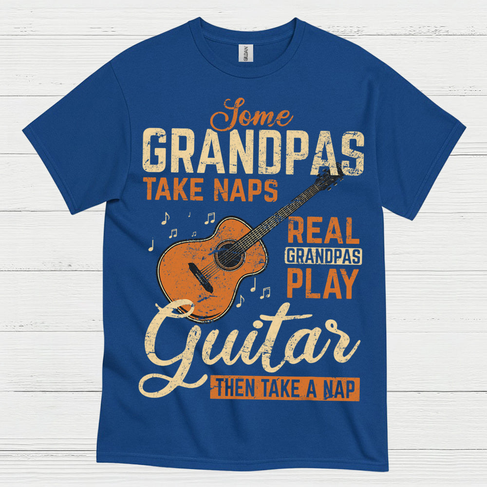 Real Grandpa Guitar T Shirt