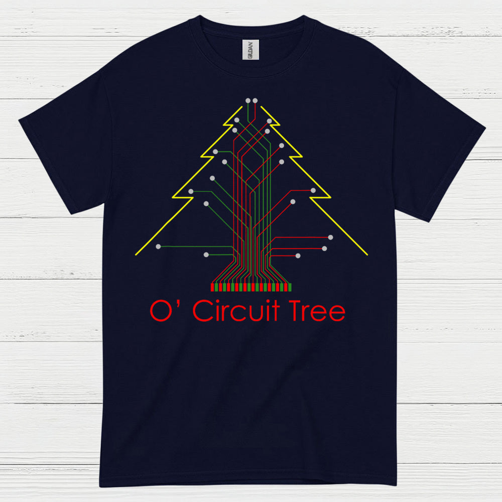 Circuit Tree Christmas T Shirt