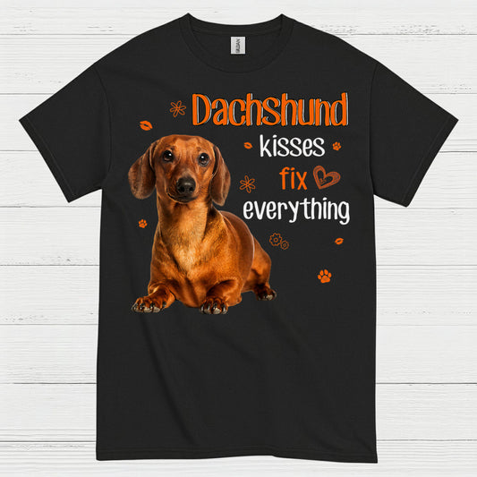 Dachshund Mama Tie Dye Silhouette T Shirt