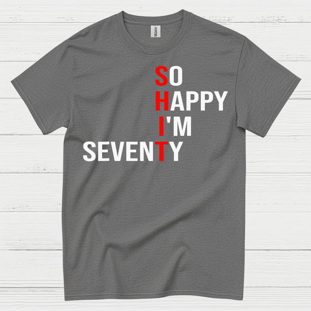 Happy Seventy Milestone Birthday T Shirt