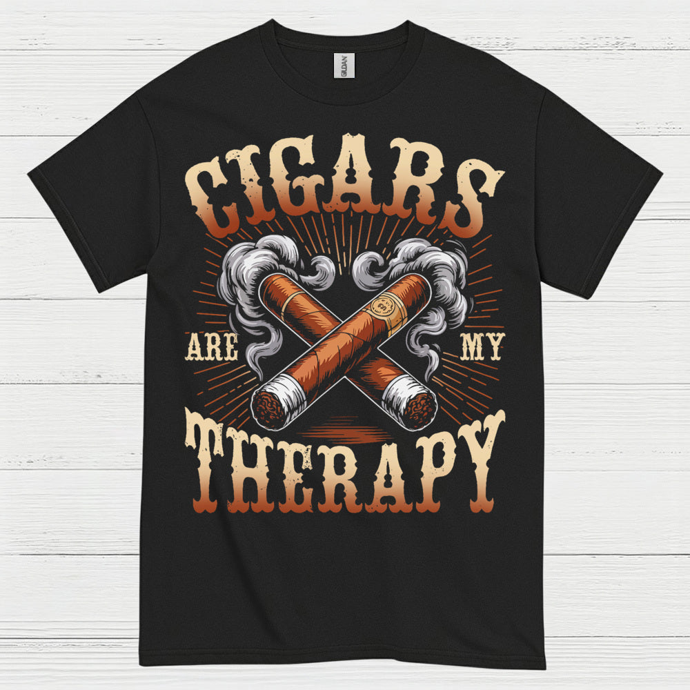 Cigars Are My Therapy Cigar Lover T Shirt