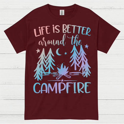 Life Is Better Around The Campfire Quote T Shirt