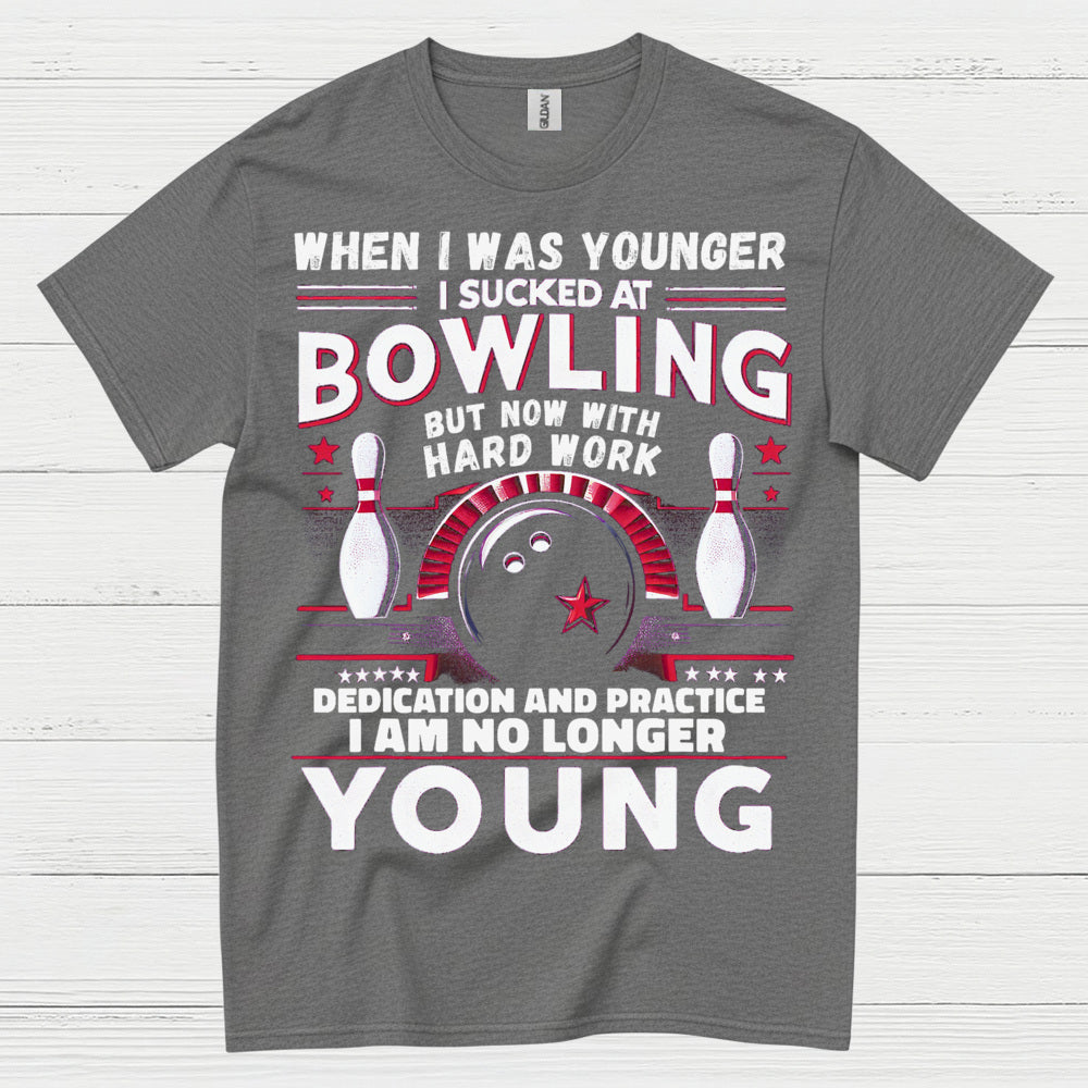 Bowling No Longer Young Funny T Shirt