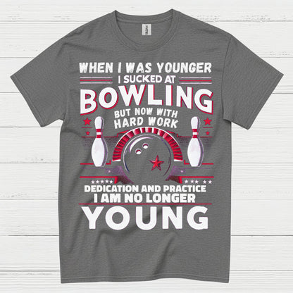 Bowling No Longer Young Funny T Shirt