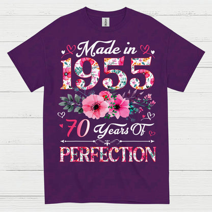 Made in 1955 70 Years Perfection T Shirt