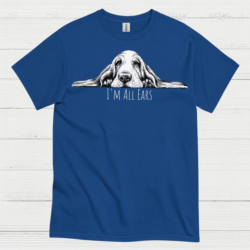 Im All Ears Funny Dog Graphic T Shirt