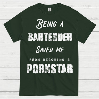 Being A Bartender Saved Me Humor T Shirt