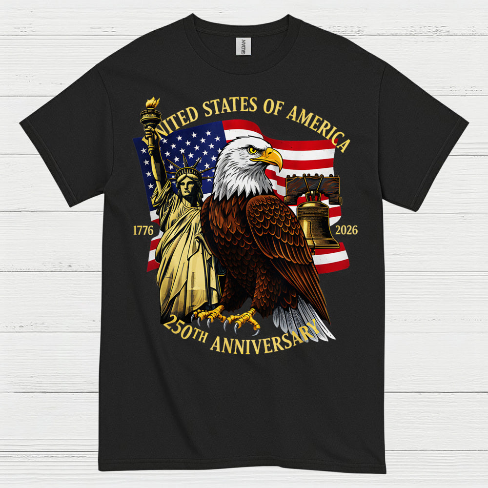 250th Anniversary USA Eagle Patriotic Freedom T Shirt