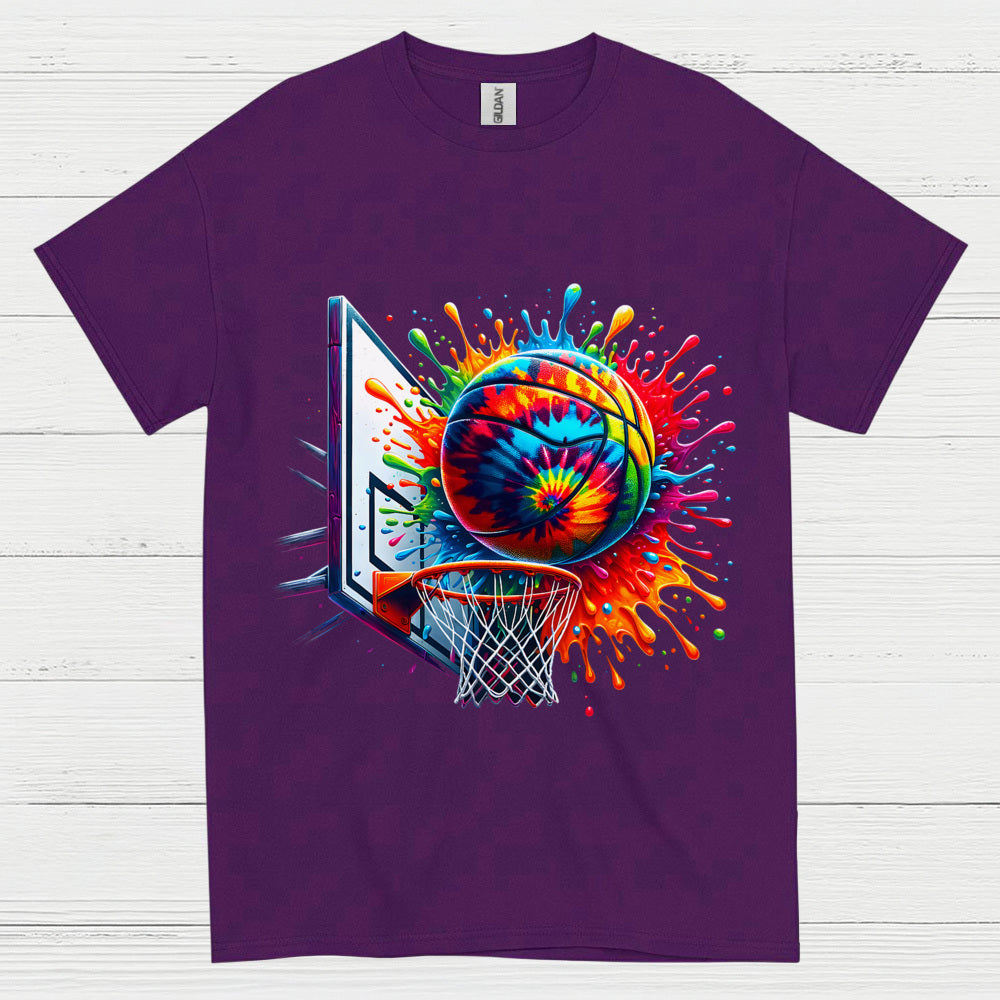 Color Splash Basketball Art T Shirt