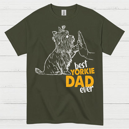 Best Yorkie Dad Ever Dog Lover T Shirt