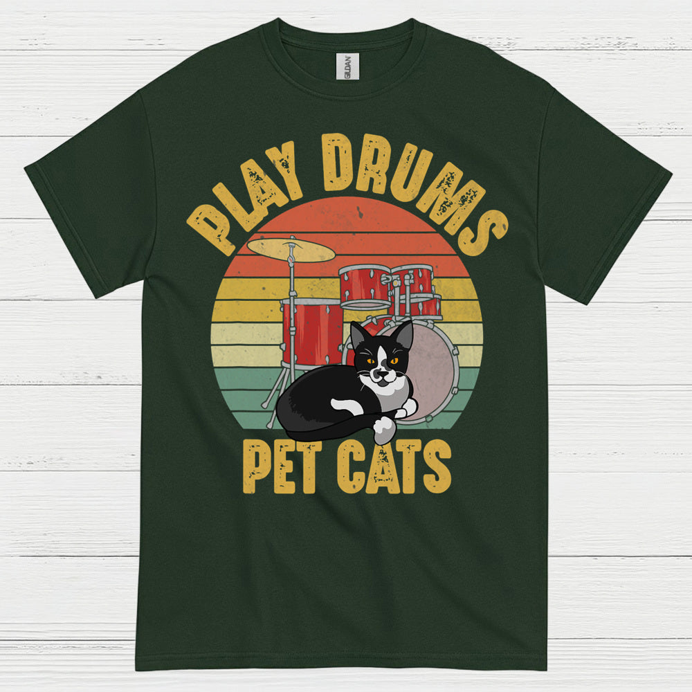 Cat Petter Drummer T Shirt