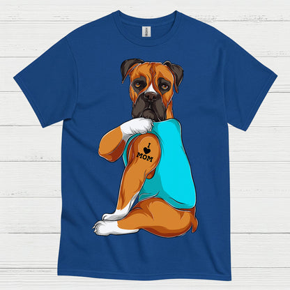 Boxer Mom Tattoo Paw T Shirt
