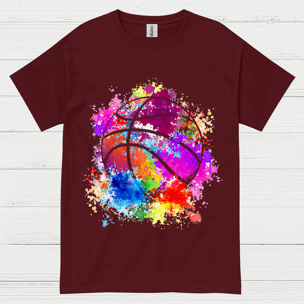 Color Splash Basketball T Shirt
