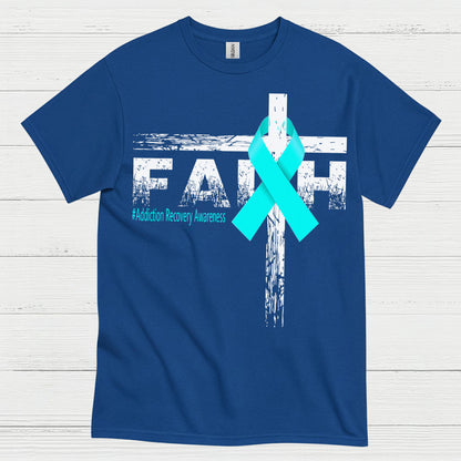 Faith Addiction Recovery Awareness T Shirt