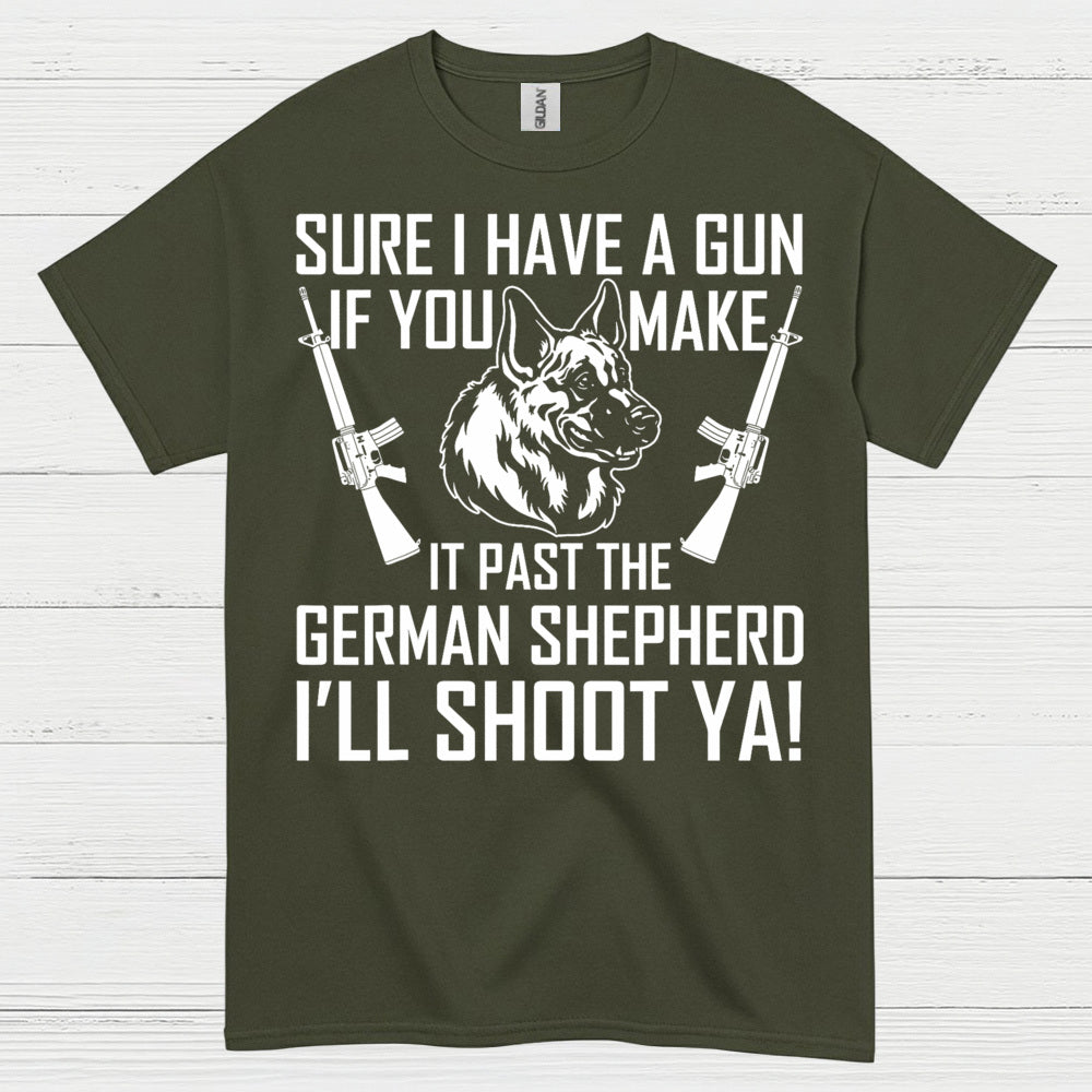 German Shepherd Protection Humor Dog Lover T Shirt