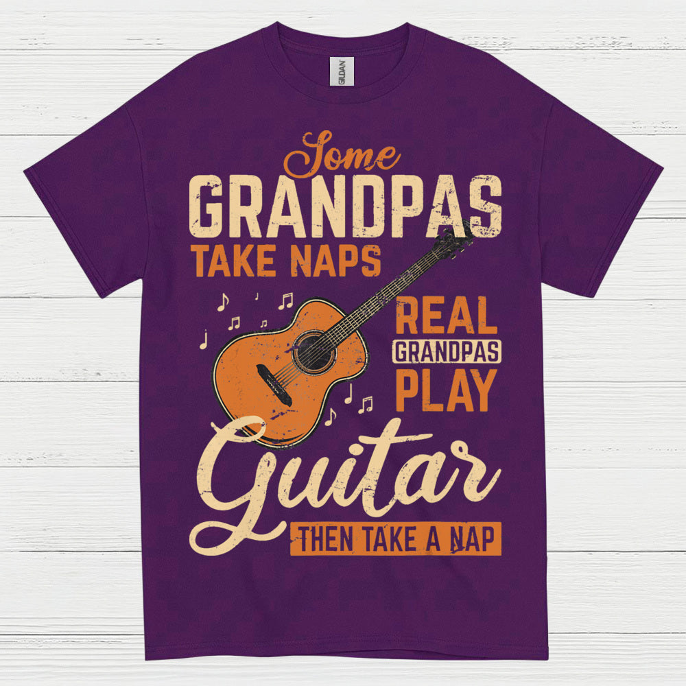 Real Grandpas Rock Guitar T Shirt