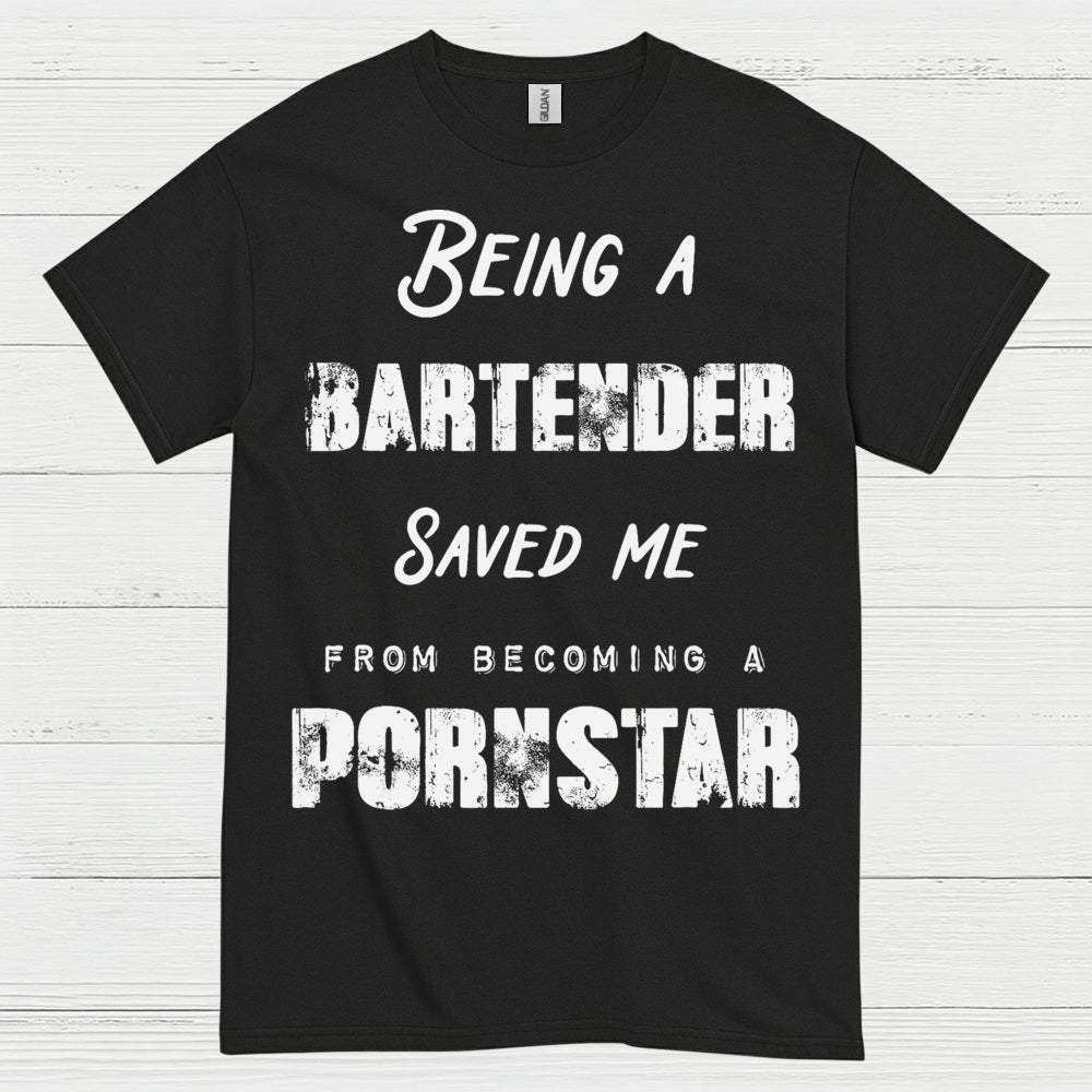 Being A Bartender Saved Me Humor T Shirt