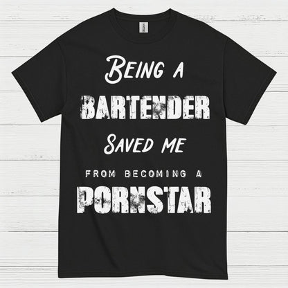 Being A Bartender Saved Me Humor T Shirt