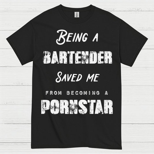 Being A Bartender Saved Me Humor T Shirt