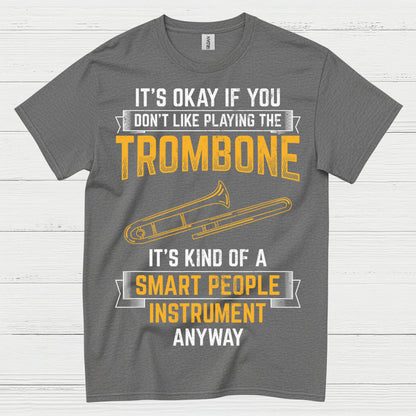 Smart Trombone Instrument Funny T Shirt