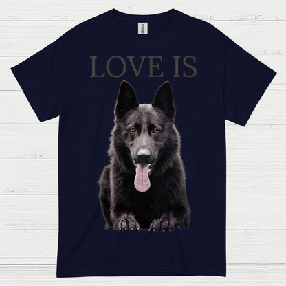 Love Is German Shepherd Dog Lover T Shirt