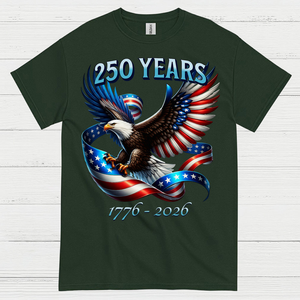 250 Years American Eagle Patriotic Freedom Anniversary T Shirt