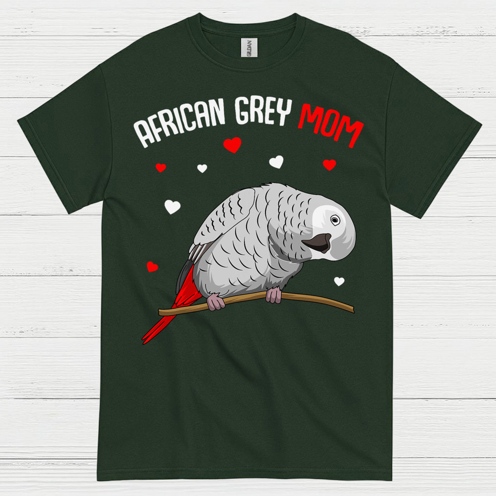 African Grey Mom T Shirt