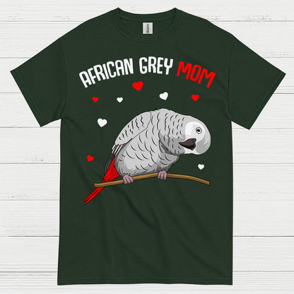 African Grey Mom T Shirt