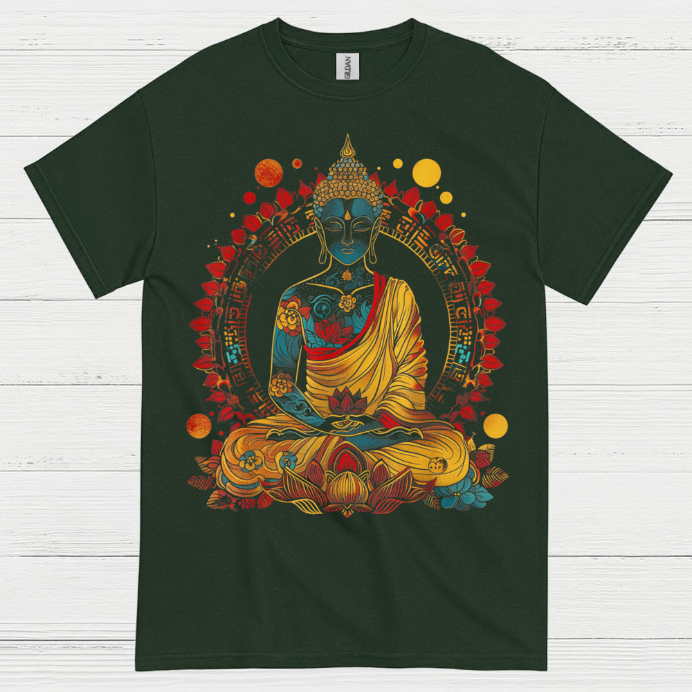 Serene Buddha Meditation Art T Shirt