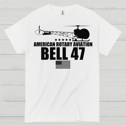 Bell 47 American Rotary Aviation T Shirt
