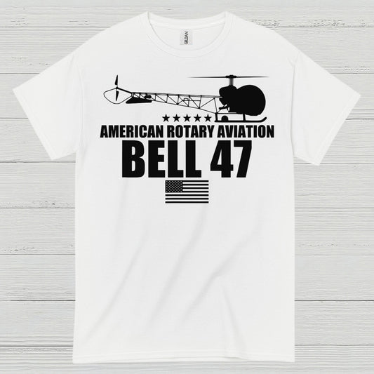 Bell 47 American Rotary Aviation T Shirt