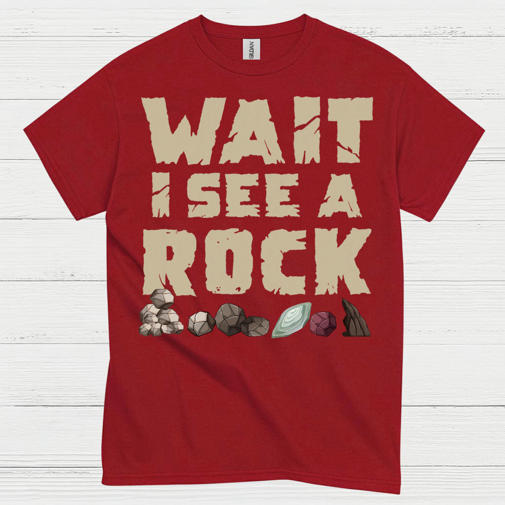 Wait I See A Rock Rock Collector T Shirt