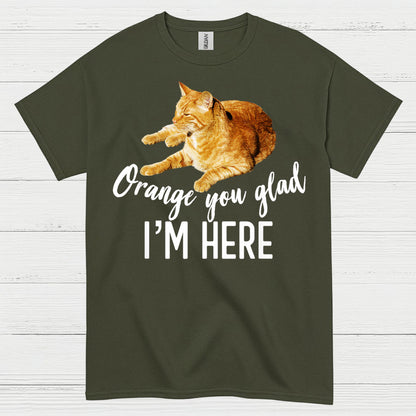 Orange You Glad Im Here Cat Humor T Shirt