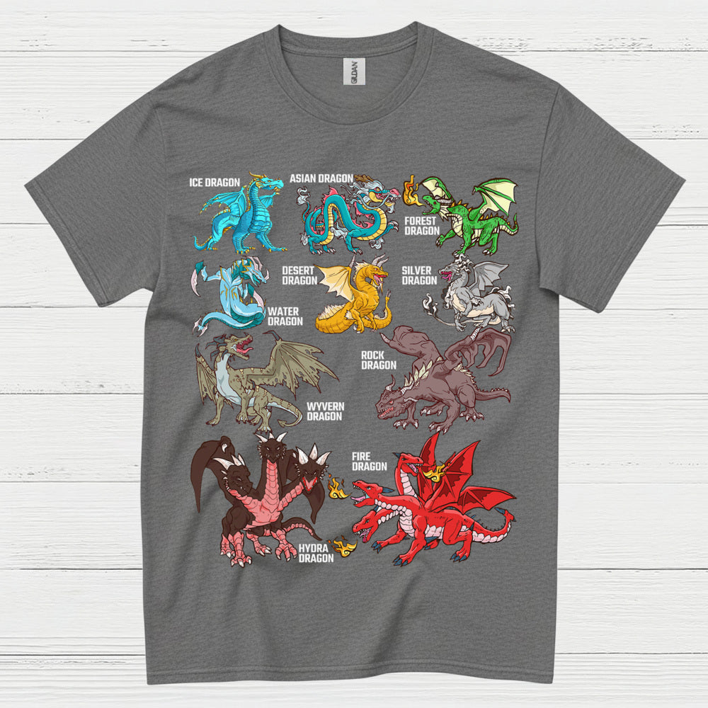 Types Of Dragons T Shirt
