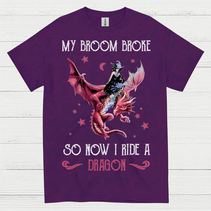 Witch Ride Dragon T Shirt