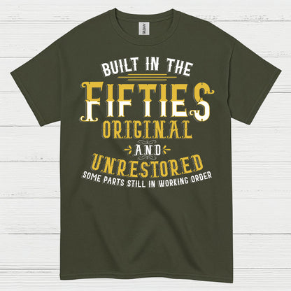 Built in the Fifties Vintage Quote T Shirt