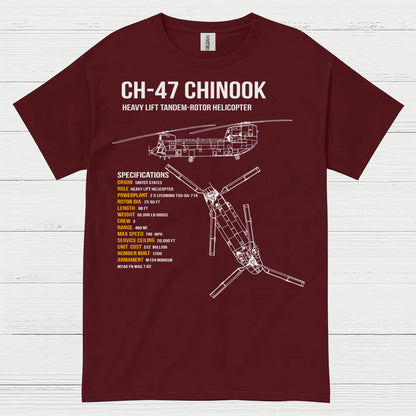 CH-47 Chinook Heavy Lift Aviation T Shirt