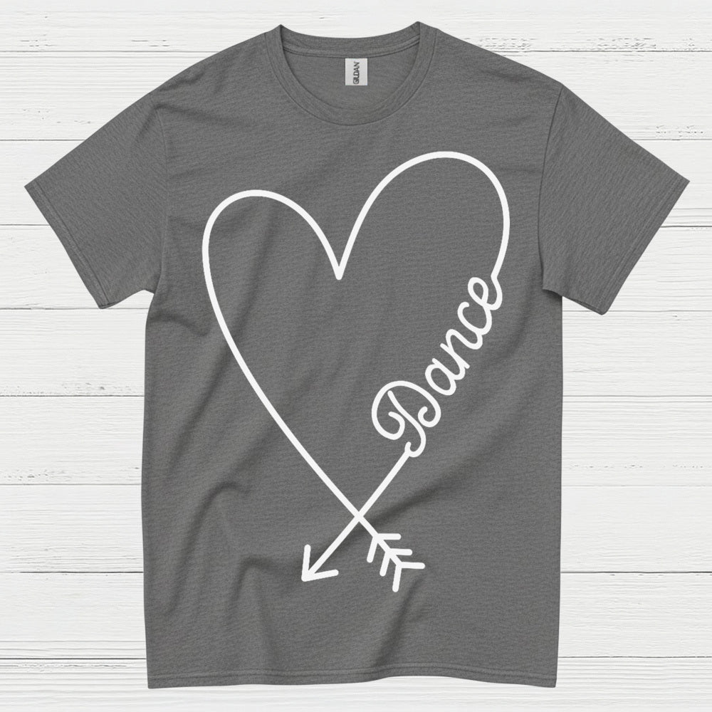 Love Dance Heart Simple T Shirt