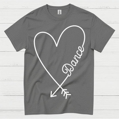 Love Dance Heart Simple T Shirt