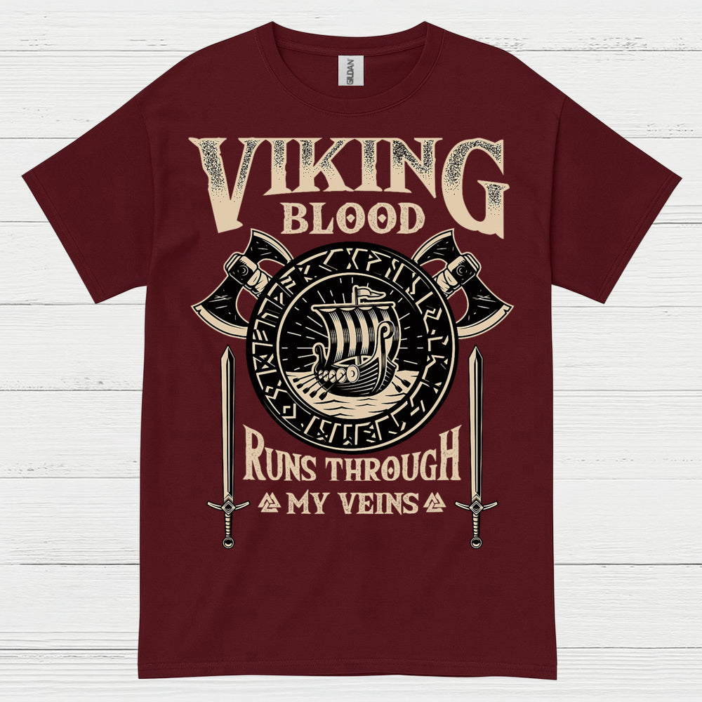 Viking Blood Runs Through My Veins T Shirt