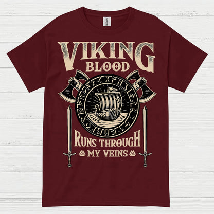 Viking Blood Runs Through My Veins T Shirt