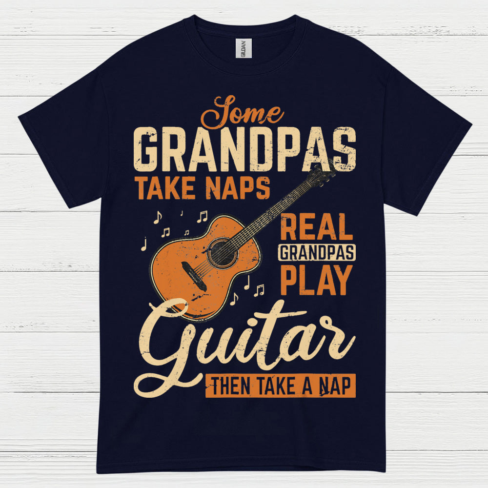 Real Grandpas Rock Guitar T Shirt