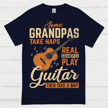 Real Grandpas Rock Guitar T Shirt